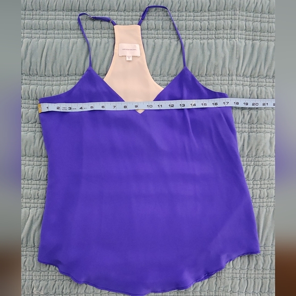 Lavender Brown Blue Silk Tank Top Size Small NWOT - Picture 6 of 6